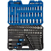Draper Expert HI-TORQ® Combined MM/AF Socket Set, 1/4", 3/8" and 1/2" Sq. Dr. (150 Piece) 16460