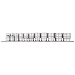 Draper Expert Imperial Socket Set on a Metal Rail, 3/8" Sq. Dr. (11 Piece) 16493