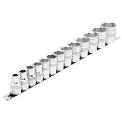 Draper Expert Imperial Socket on a Metal Rail, 1/2" Sq. Dr. (13 Piece) 16498