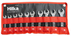 Hilka 10 pce Combi Stubby Spanner Set in Pouch Metric 16511002