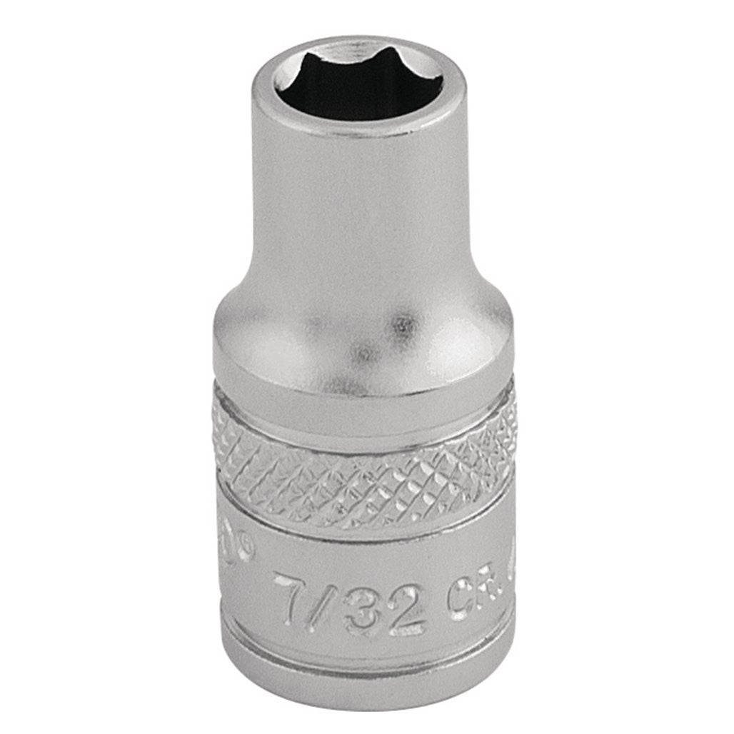 Draper Expert Imperial Socket, 1/4" Sq. Dr., 7/32" 16518