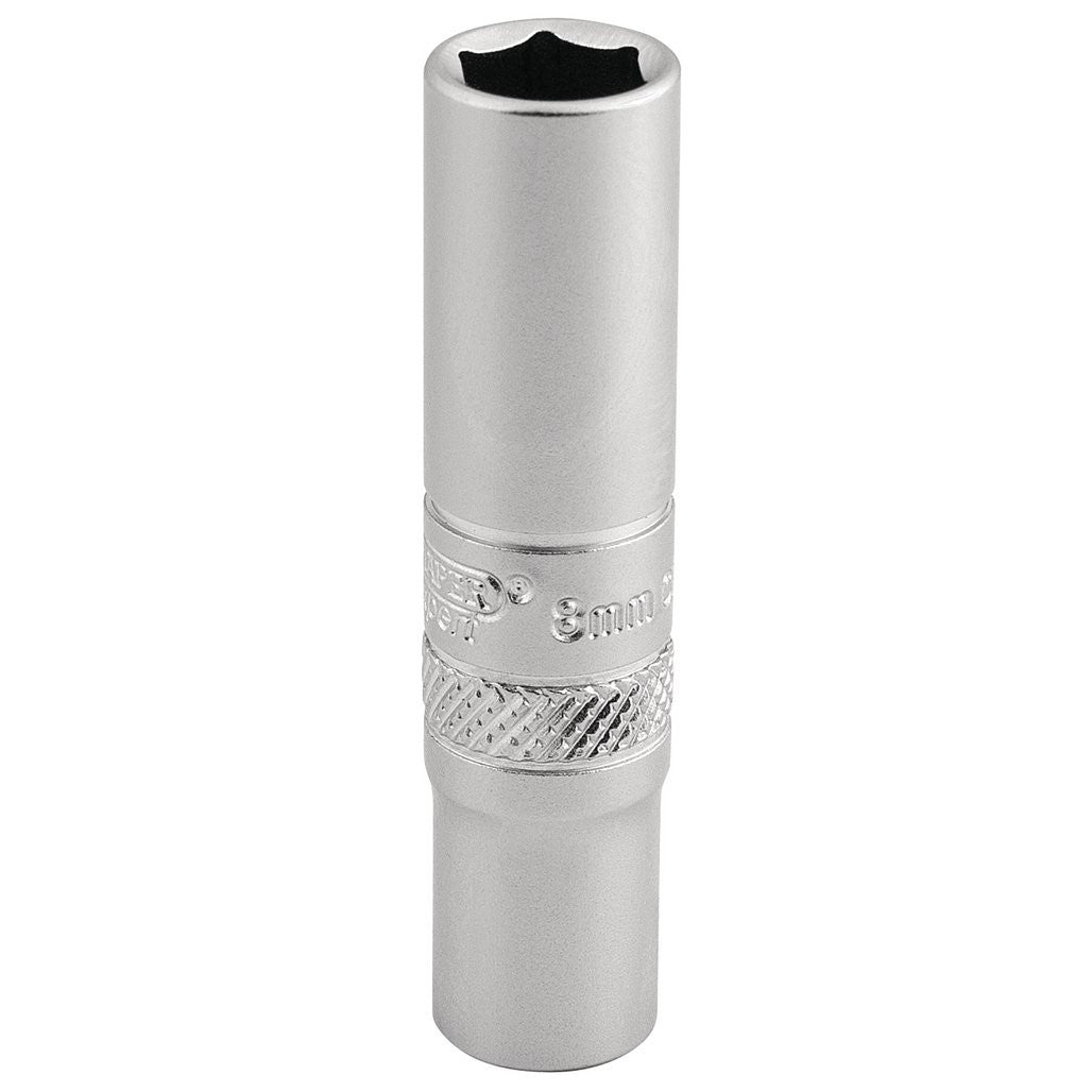 Draper Expert 6 Point Deep Socket, 1/4" Sq. Dr., 8mm 16528