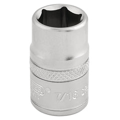 Draper Expert 6 Point Imperial Socket, 3/8" Sq. Dr., 7/16" 16551