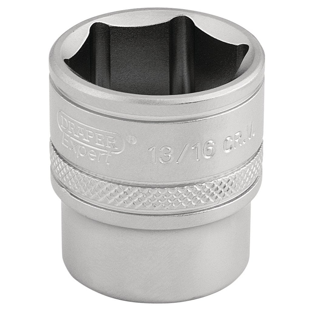 Draper Expert 6 Point Imperial Socket, 3/8" Sq. Dr., 13/16" 16575