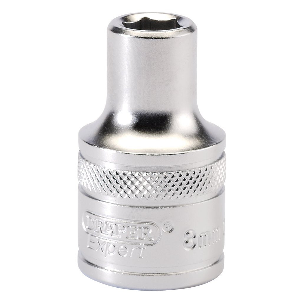 Draper Expert 6 Point Metric Socket, 1/2" Sq. Dr., 8mm 16595