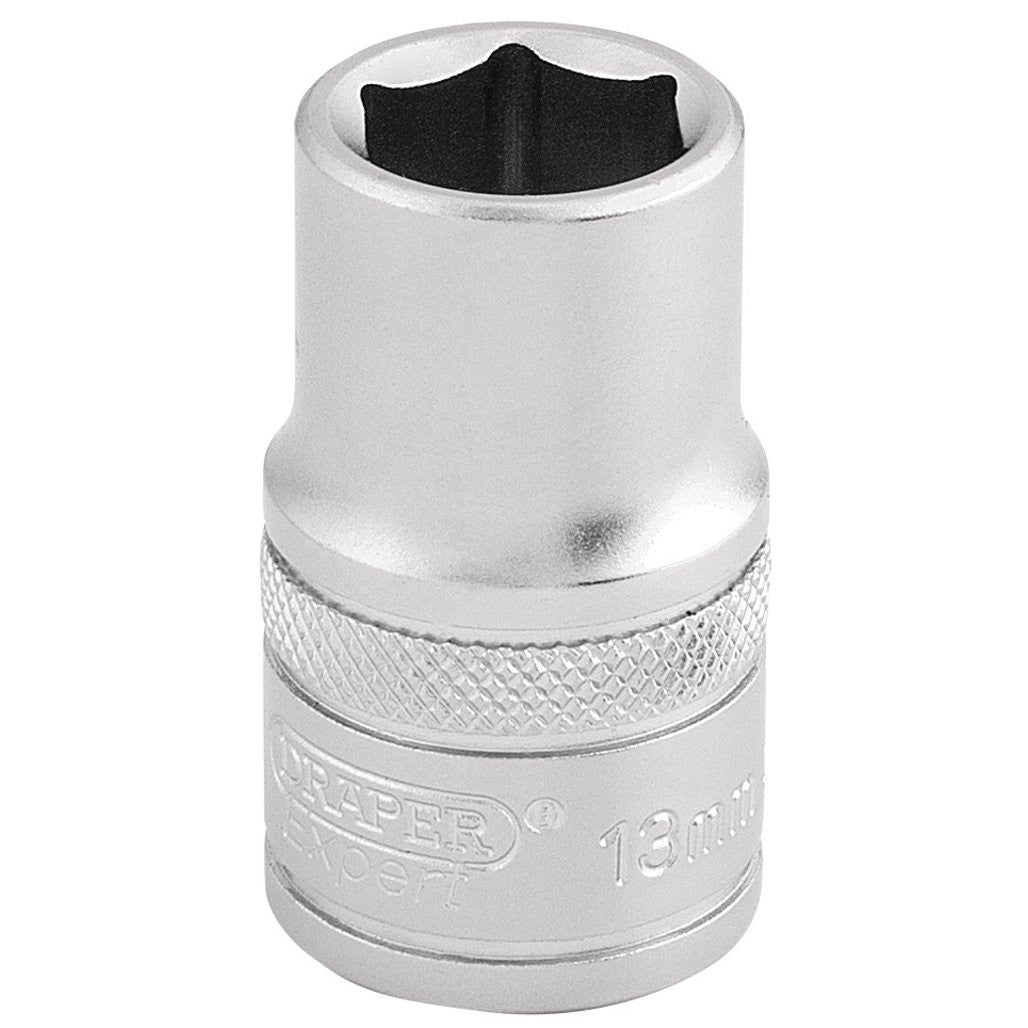 Draper Expert 6 Point Metric Socket, 1/2" Sq. Dr., 13mm 16602