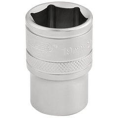 Draper Expert 6 Point Metric Socket, 1/2" Sq. Dr., 19mm 16609