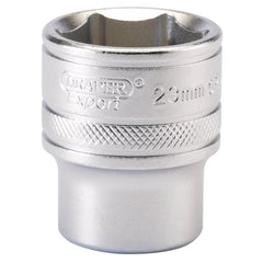 Draper Expert 6 Point Metric Socket, 1/2" Sq. Dr., 23mm 16614