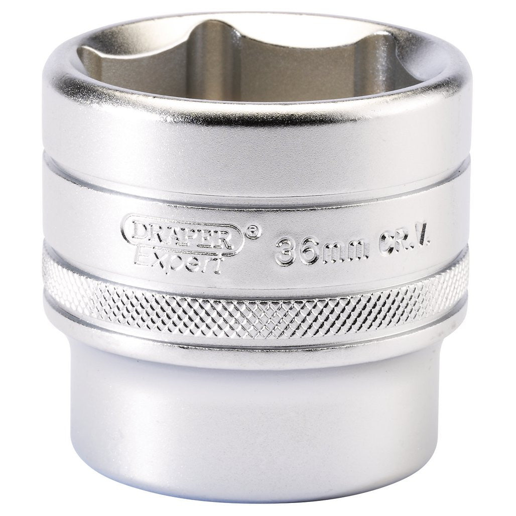 Draper Expert 6 Point Metric Socket, 1/2" Sq. Dr., 36mm 16623