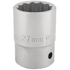 Draper Expert 12 Point Socket, 3/4" Sq. Dr., 27mm 16696
