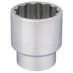 Draper Expert 12 Point Socket, 3/4" Sq. Dr., 42mm 16705