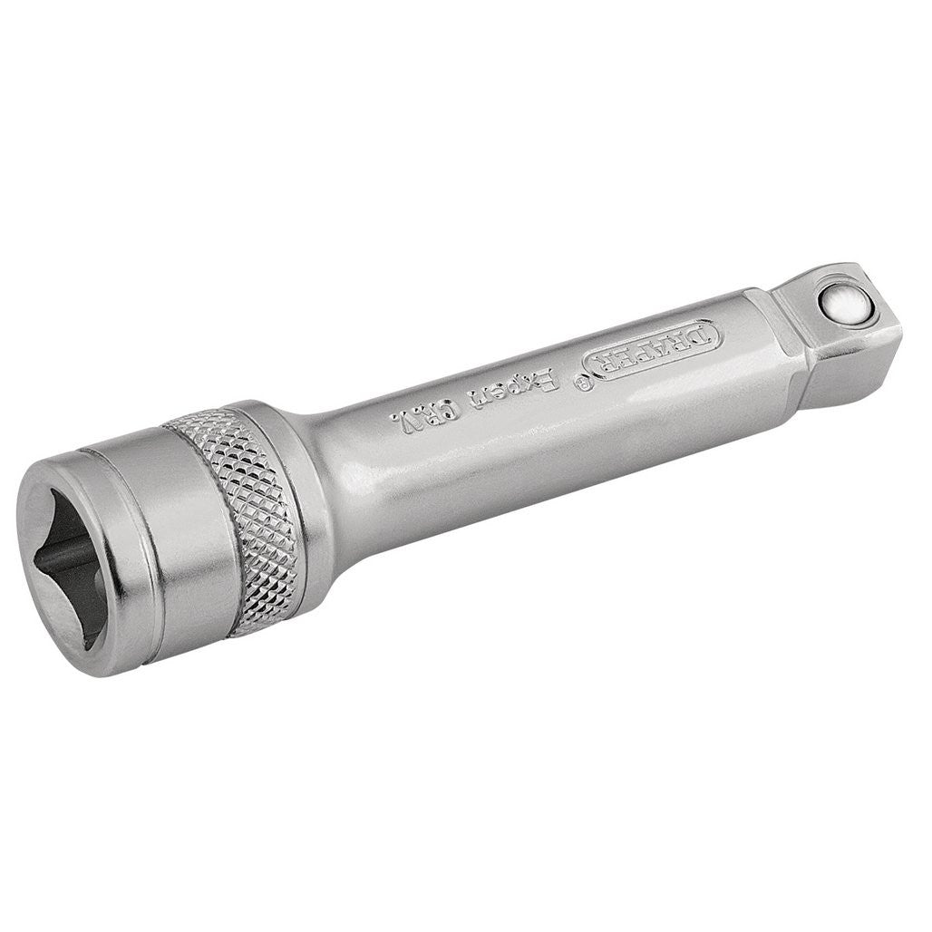 Draper Expert Satin Chrome Wobble Extension Bar, 3/8" Sq. Dr., 75mm 16743