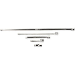 Draper Expert Wobble Extension Bar Set, 3/8" Sq. Dr., Micro Satin Chrome (5 Piece) 16768