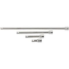 Draper Expert Wobble Extension Bar Set, 1/2" Sq. Dr., Micro Satin Chrome (4 Piece) 16770