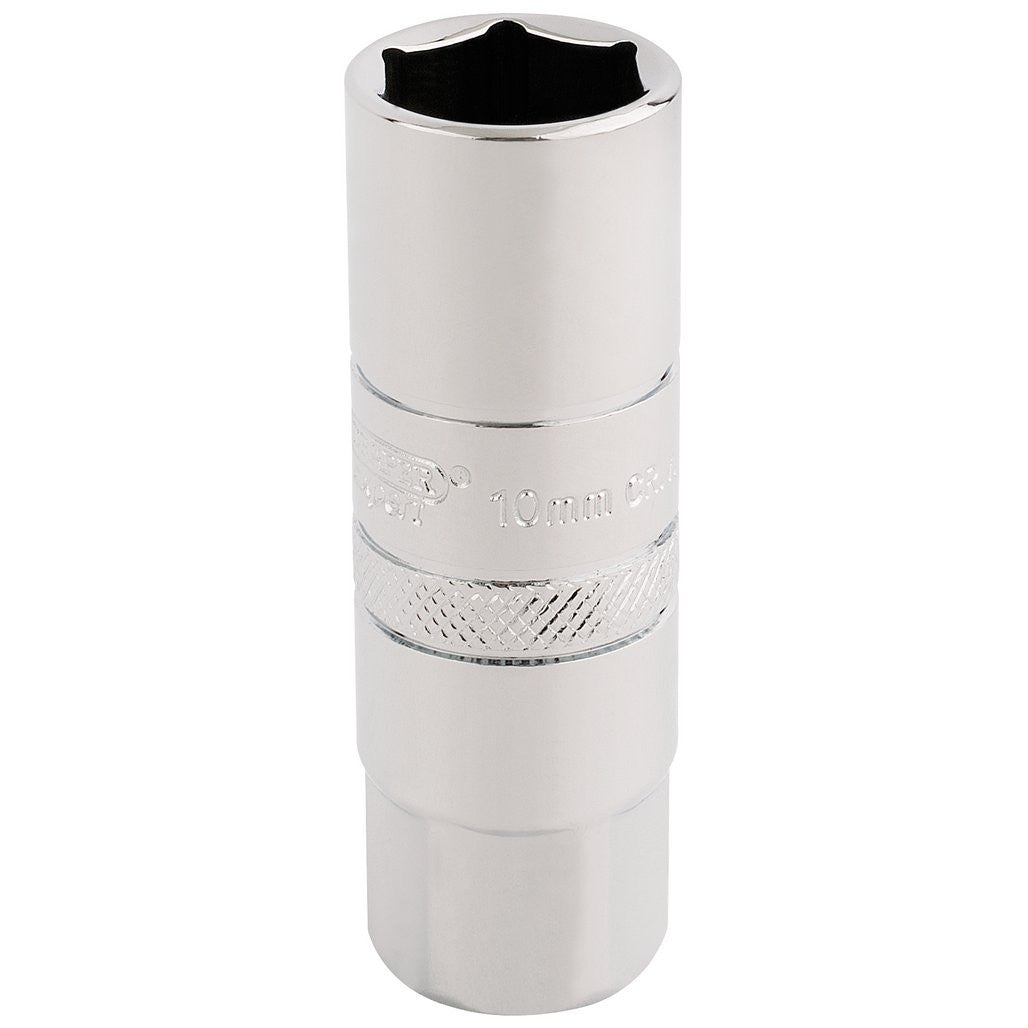 Draper Expert 10mm Thread 6 Point Spark Plug Socket, 3/8" Sq. Dr., 16mm 16772
