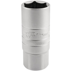 Draper Expert 14mm Thread 6 Point Satin Chrome Spark Plug Socket, 1/2" Sq. Dr., 21mm 16783