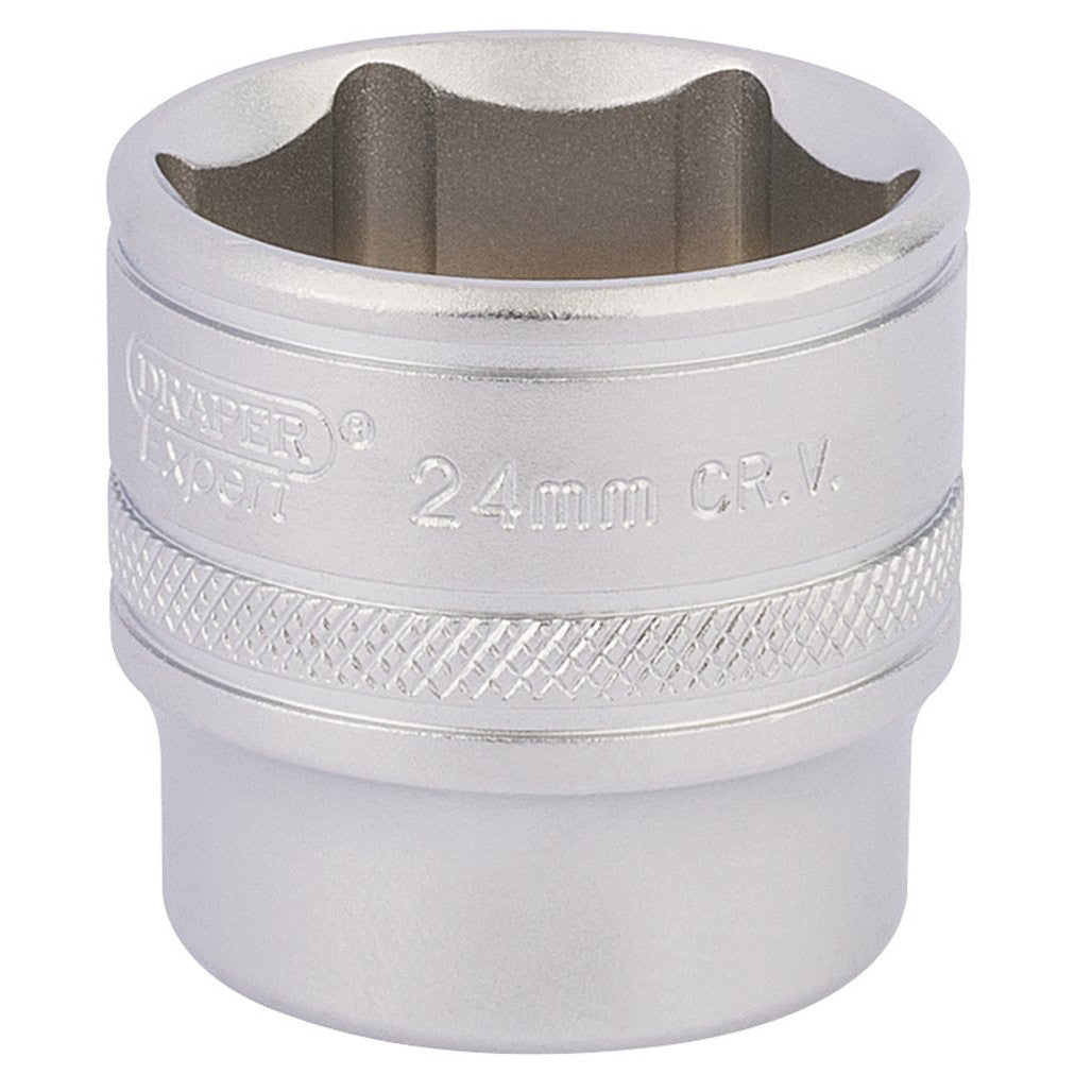 Draper Expert HI-TORQ® 6 Point Socket, 3/8" Sq. Dr., 24mm 17546