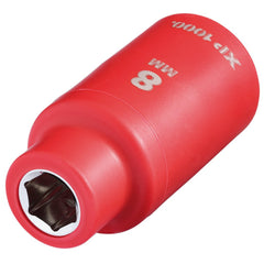 Draper XP1000® VDE Socket, 3/8" Sq. Dr., 8mm 17572