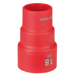 Draper XP1000® VDE Socket, 3/8" Sq. Dr., 18mm 17654