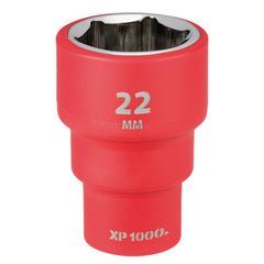 Draper XP1000® VDE Socket, 3/8" Sq. Dr., 22mm 17663