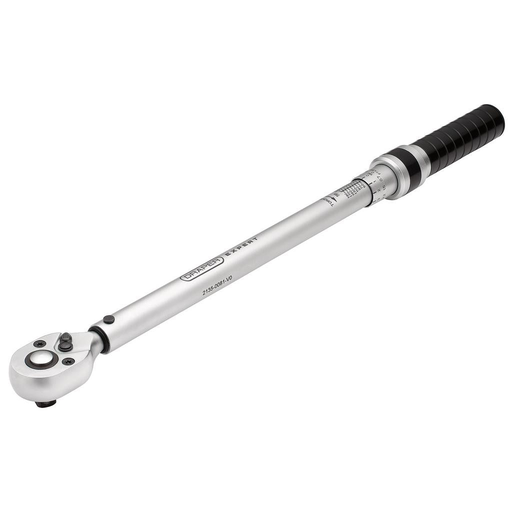 Draper Expert Ratchet Torque Wrench, 1/2" Sq. Dr., 40-200Nm 17738
