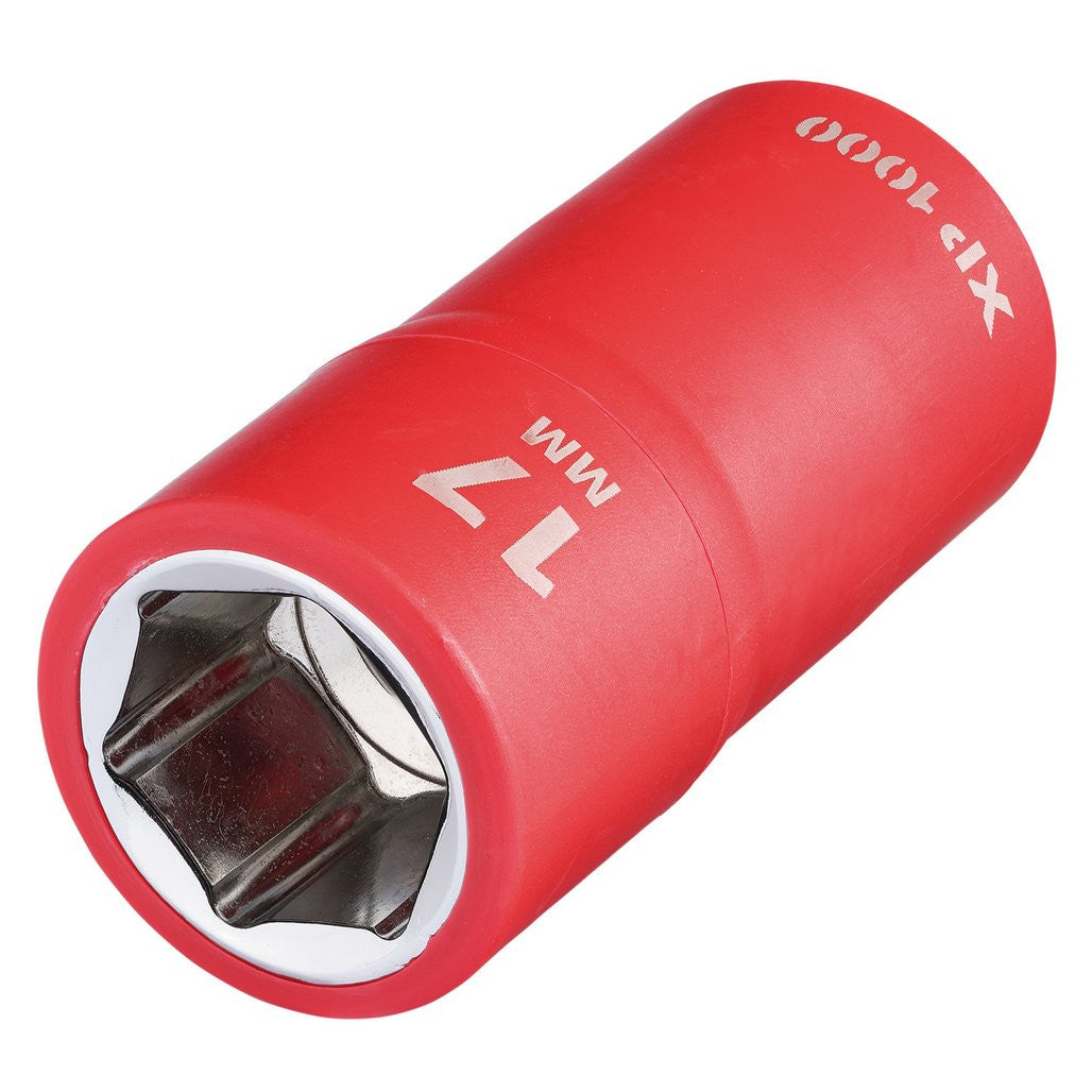 Draper XP1000® VDE Socket, 1/2" Sq. Dr., 17mm 17841