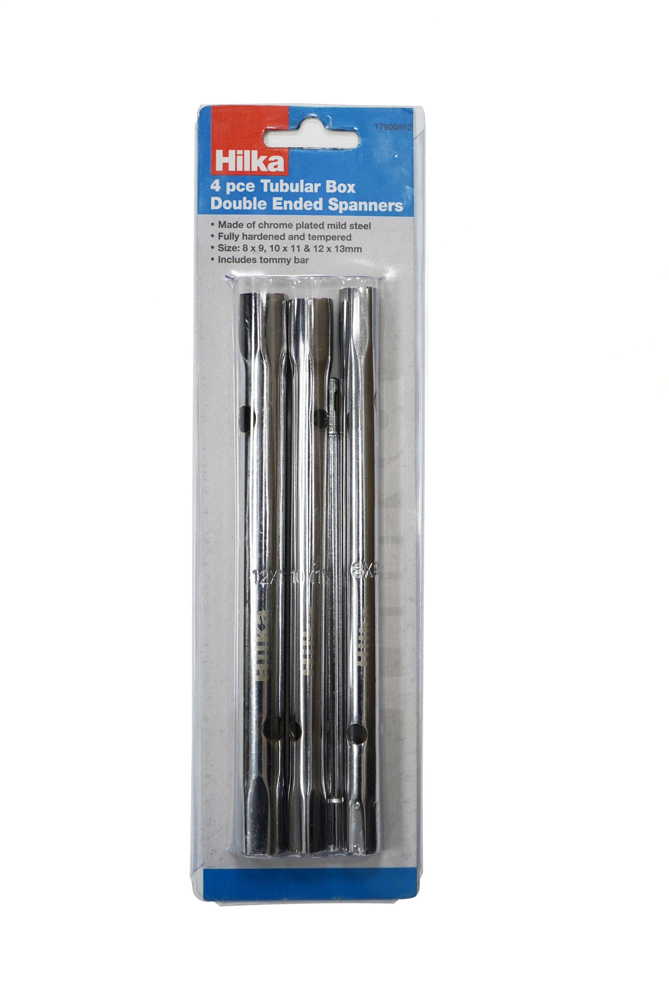 Hilka 4 pce Tubular Box Double Ended Spanners 17900812
