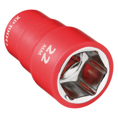 Draper XP1000® VDE Socket, 1/2" Sq. Dr., 22mm 18041