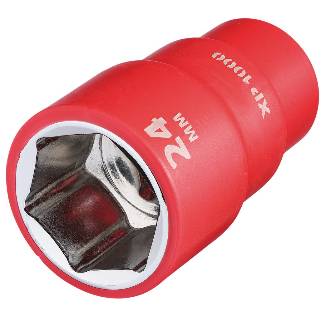 Draper XP1000® VDE Socket, 1/2" Sq. Dr., 24mm 18042