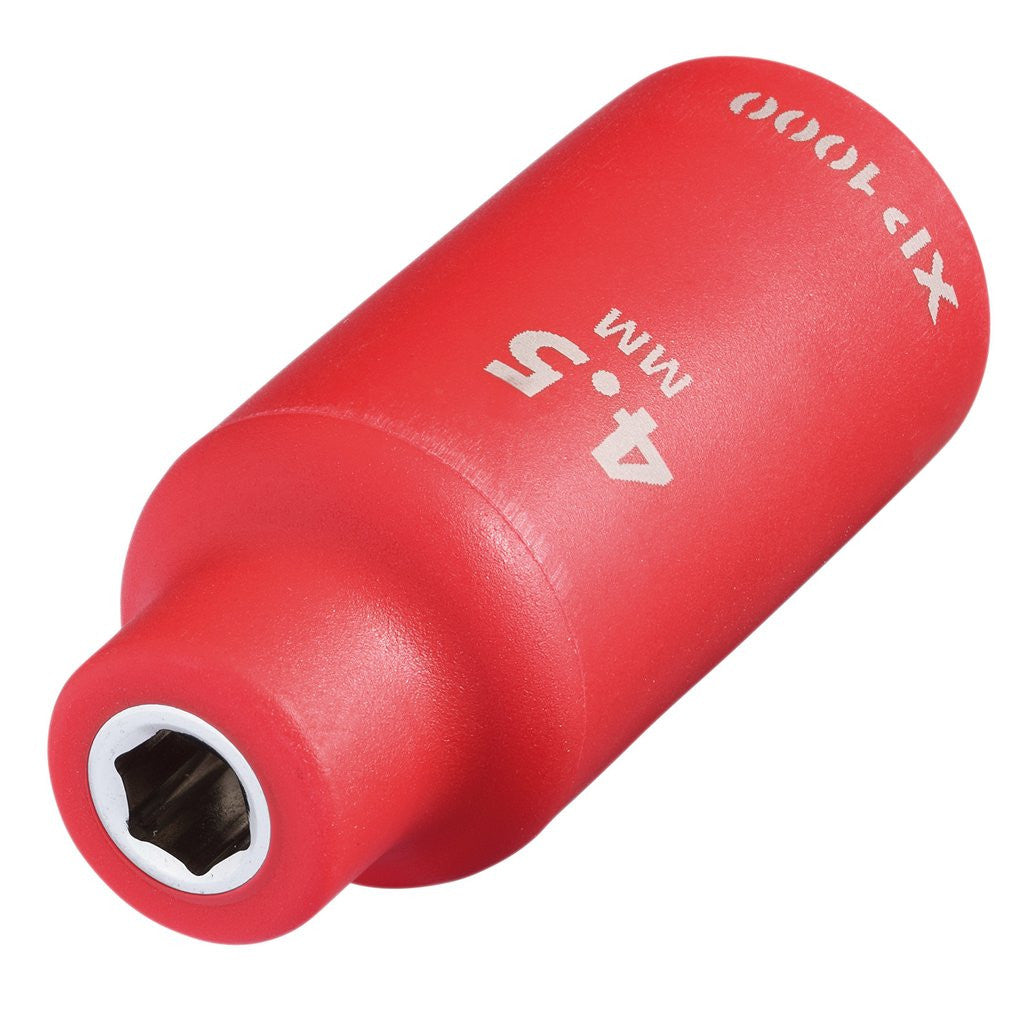 Draper XP1000® VDE Socket, 1/4" Sq. Dr., 4.5mm 18122