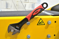 Hilka 10" (250mm) Soft Grip Wide Jaw (35mm) Adjustable Wrench 18152518