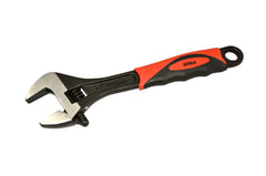 Hilka 12" (300mm) Soft Grip Wide Jaw (40mm) Adjustable Wrench 18152520