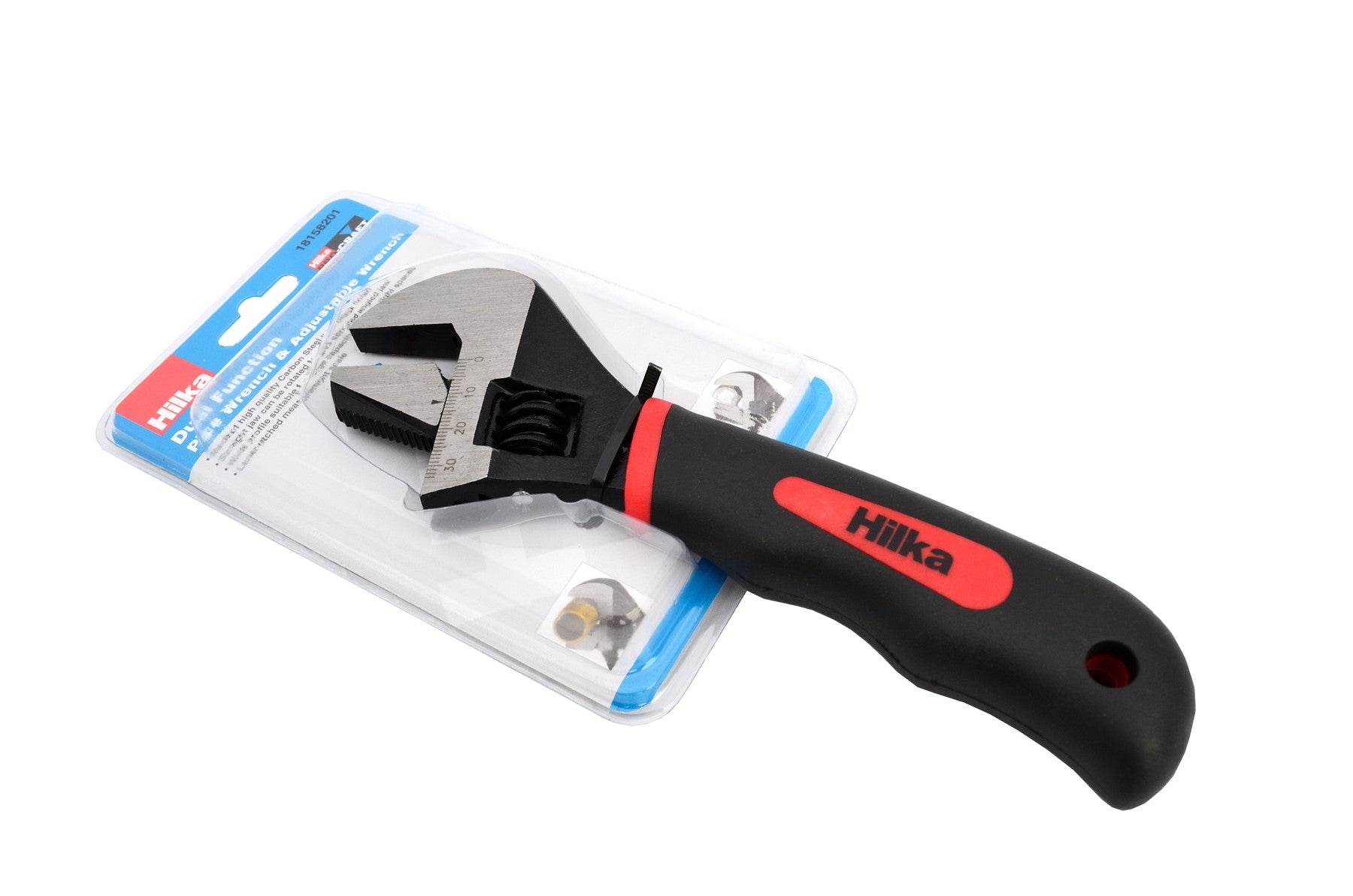 Hilka 8" (214mm) Extra Wide (40mm) Pipe & Adjustable Wrench 18158201