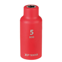 Draper XP1000® VDE Socket, 1/4" Sq. Dr., 5mm 18653