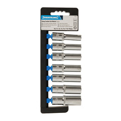 Silverline Deep Socket Set 1/2" Drive 6pt Metric 7pce 196513