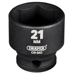 Draper HI-TORQ® Metric Impact Socket, 3/8" Sq. Dr., 21mm 20169
