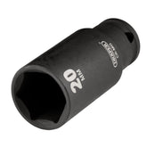 Draper HI-TORQ® Metric Deep Impact Socket, 3/8" Sq. Dr., 20mm 20176