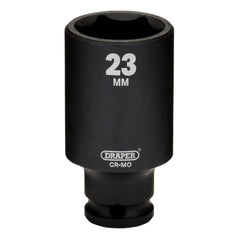 Draper HI-TORQ® Metric Deep Impact Socket, 3/8" Sq. Dr., 23mm 20181