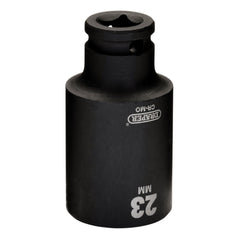 Draper HI-TORQ® Metric Deep Impact Socket, 3/8" Sq. Dr., 23mm 20181
