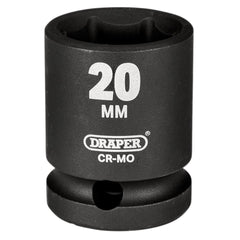 Draper Hi-TORQ® Impact Socket, 1/2" Sq. Dr., 20mm 20184
