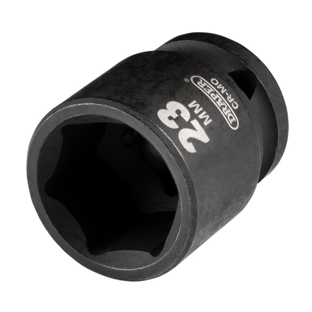 Draper HI-TORQ® Metric Impact Socket, 1/2" Sq. Dr., 23mm 20185