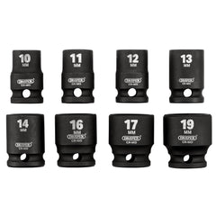 Draper HI-TORQ® Metric Impact Socket Set, 3/8" Sq. Dr. (8 Piece) 20203