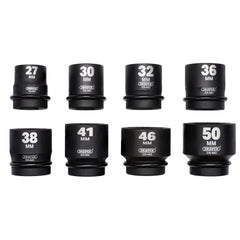 Draper HI-TORQ® Metric Impact Socket Set, 1" Sq. Dr. (8 Piece) 20209