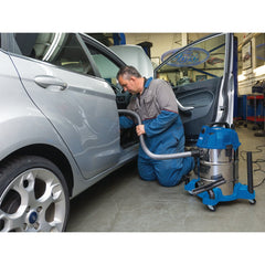 Draper 230V Wet and Dry Vacuum Cleaner with Stainless Steel Tank, 30L, 1600W 20523