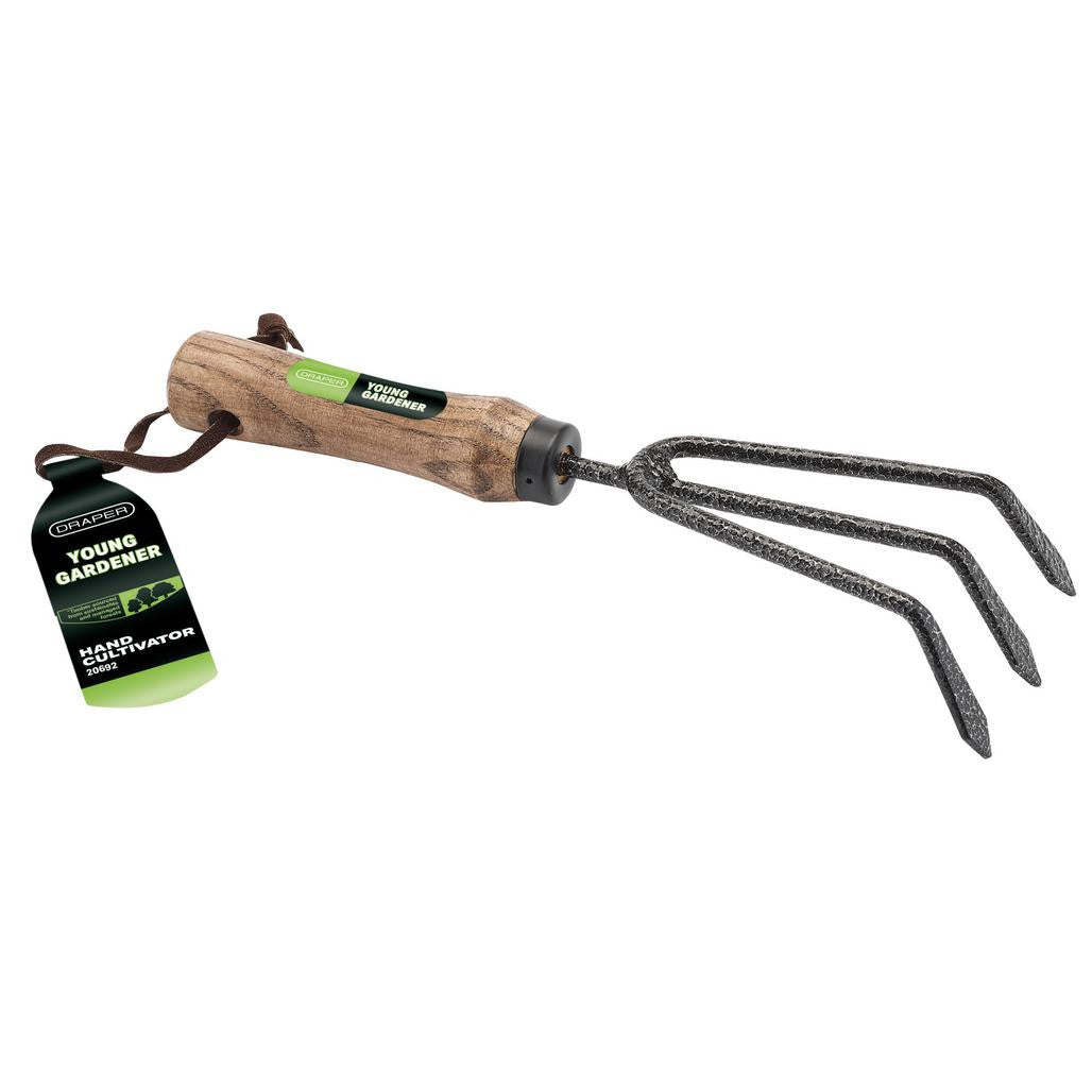Draper Young Gardener Hand Cultivator with Ash Handle 20692