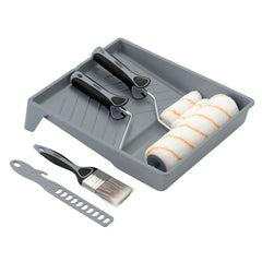 Draper Medium Pile Polyester Paint Roller and Brush Set with Soft Grip (8 Piece) 20787