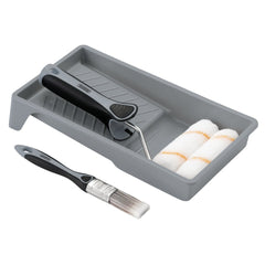 Draper Medium Pile Polyester Paint Roller and Brush Set with Soft Grip (5 Piece) 20796
