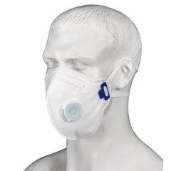 Draper FPP3 NR Vertical Fold Flat Face Masks with Valve (Pack of 10)