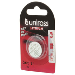 Draper Uniross Lithium Coin Cell CR2016 Battery 21593
