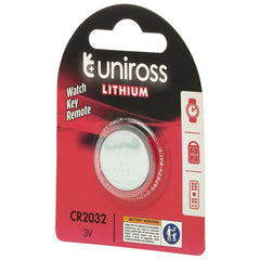 Draper Uniross Lithium Coin Cell CR2032 Battery 21595